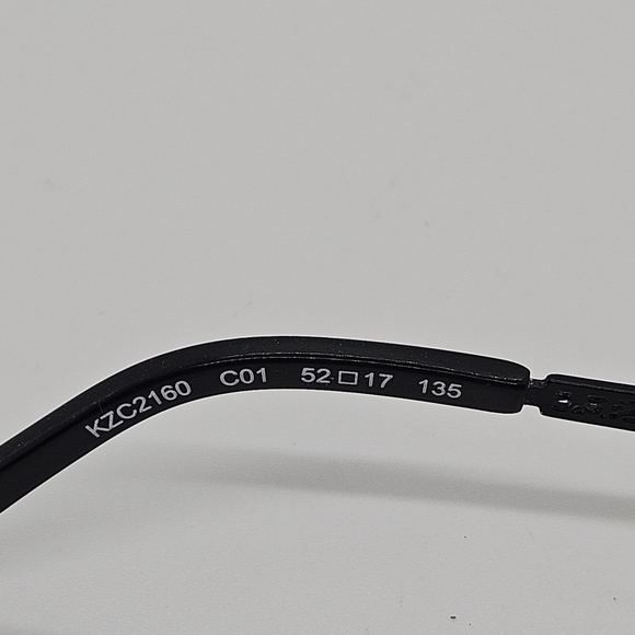 Kenzo black rectangular floral half-rim eyeglasses FOR FRAMES ONLY 52 17 135 - Picture 4 of 7